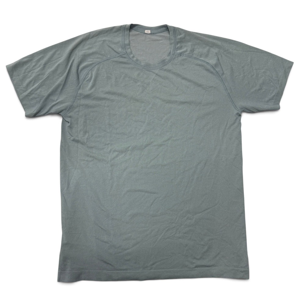 Lululemon Metal Vent Tech Short Sleeve Shirt Mens Large Sage Green Heathered